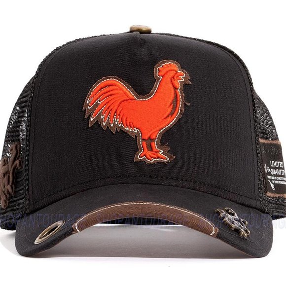 Red Monkey The Cock RM1387 Limited Edition Unisex Trucker Hat Cap | 2 Colors - Picture 6 of 15
